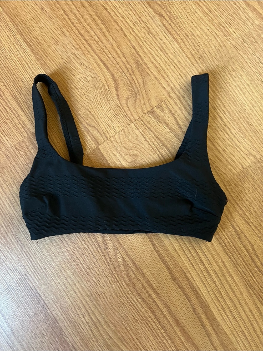 Aerie Black Scoop Bikini Top